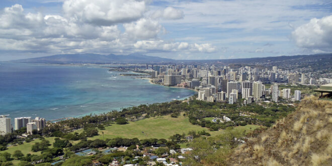 Blick auf Honolulu