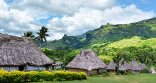 Traditionelles Fidschi-Dorf Navala auf Viti Levu